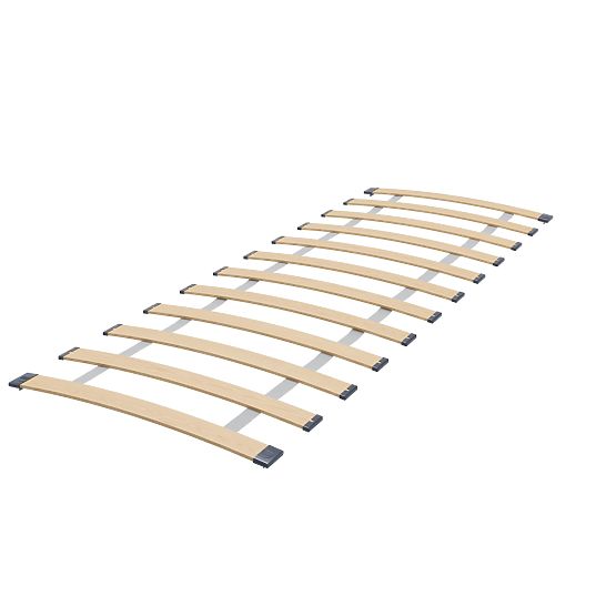 Doppelbett ERYK mit Schublade und Schutzgitter 160x80 Weisser Griff