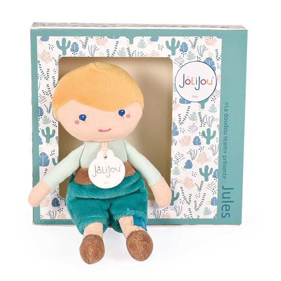 Doudou Jolijou Puppe Jules 16 cm grün