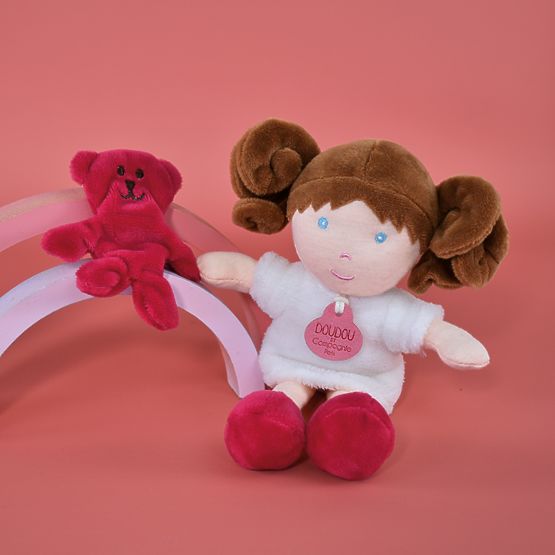 Doudou Jolijou Puppe Miss Blanche 21 cm