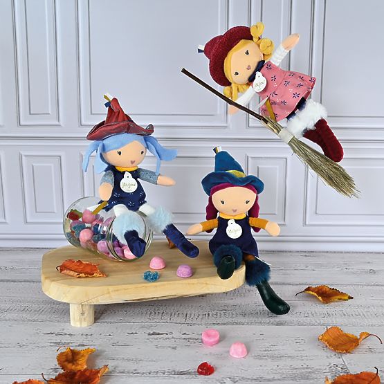 Doudou Jolijou Stoffpuppen Hexe 24 cm