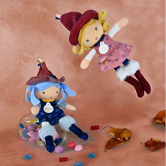 Doudou Jolijou Stoffpuppen Hexe 24 cm