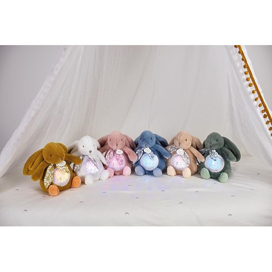 Doudou Spieluhr mit Projektion Häschen braun