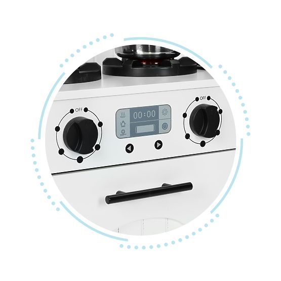 Holzküche für Kinder Ofen Brenner Mikrowelle Zubehör ECOTOYS