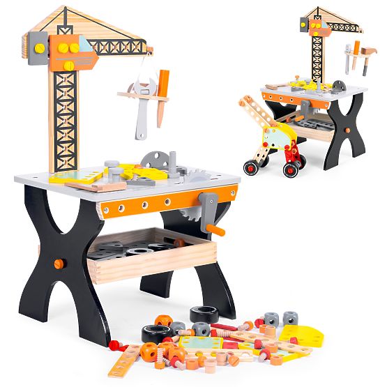 ECOTOYS Holz-Kinderschreibtisch