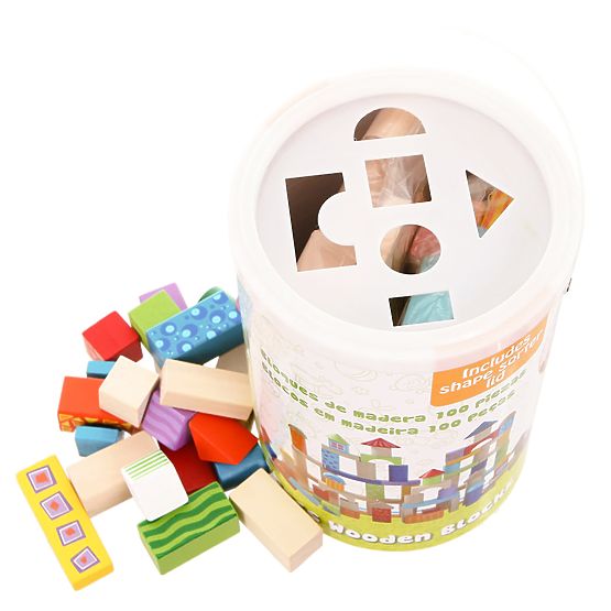 Ecotoys Holzklötze - 100 Stk