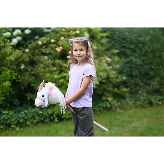Einhorn auf Stange Bianco Hobby Horse