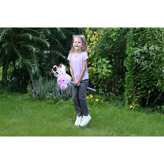 Einhorn auf Stange Lila Hobby Horse