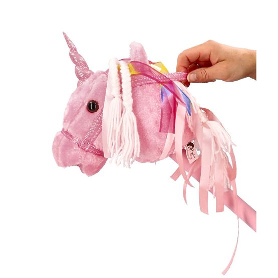 Einhorn auf Stange Rosa Hobby Horse
