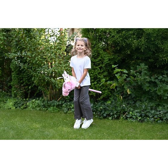 Einhorn auf Stange Rosa Hobby Horse