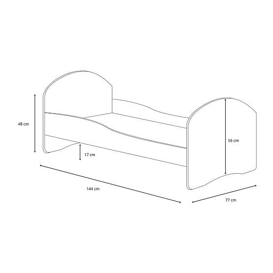 Einzelbett Luk140x70