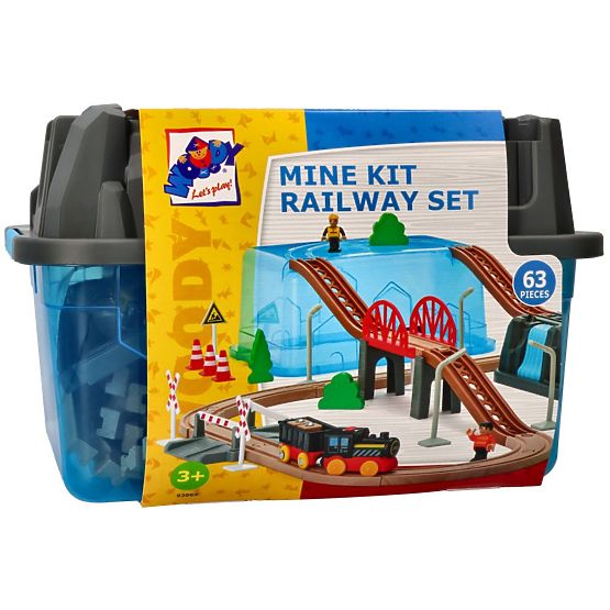 Eisenbahnset Mine 63 Teile