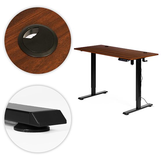 Elektrisch höhenverstellbarer Tisch 120x60 cm, Höhe einstellbar 72-117 cm ModernHome