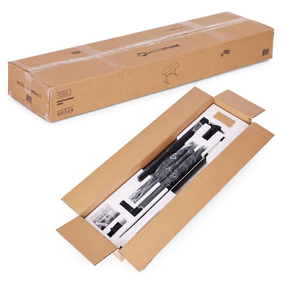 Elektrisch höhenverstellbarer Tisch 120x60 cm, höhenverstellbar 72-117 cm, schwarz, ModernHome