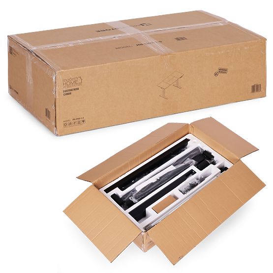 Elektrisch höhenverstellbarer Tisch 140x70 cm, Höhe einstellbar 76-121 cm ModernHome