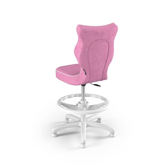 Ergonomischer Kinderstuhl für Schreibtisch, angepasst an Höhe 119-142 cm - rosa