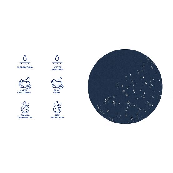 Ergonomischer Schreibtischstuhl für eine Höhe von 159-188 cm - Marineblau