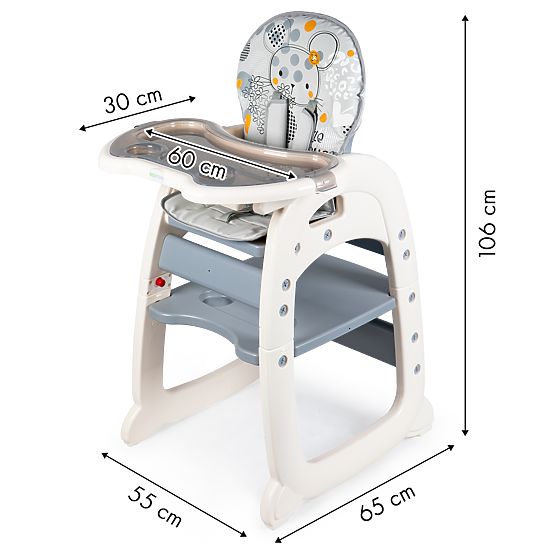 Essen stuhl Mouse 2in1 - grau
