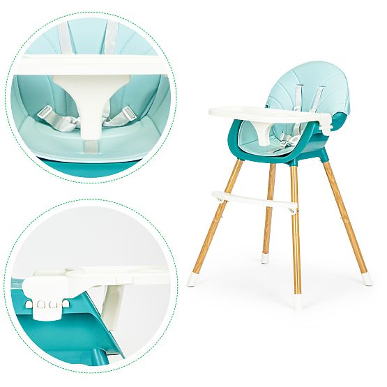 Esszimmerstuhl Polly 2in1 - türkis
