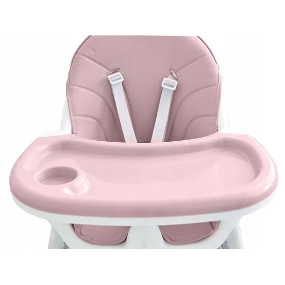 Esszimmerstuhl Prima 2in1 - rosa und weiß