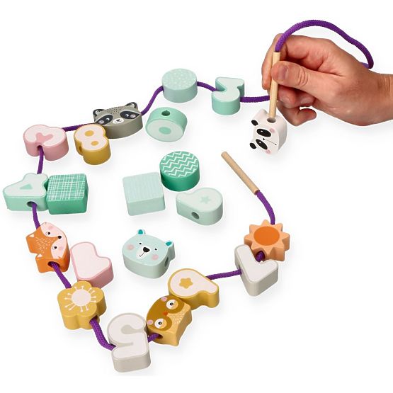 Fädelperlen Pastelltiere