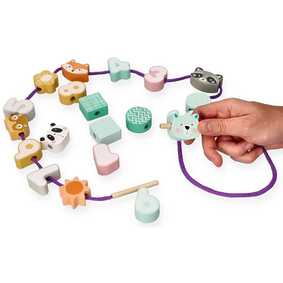 Fädelperlen Pastelltiere