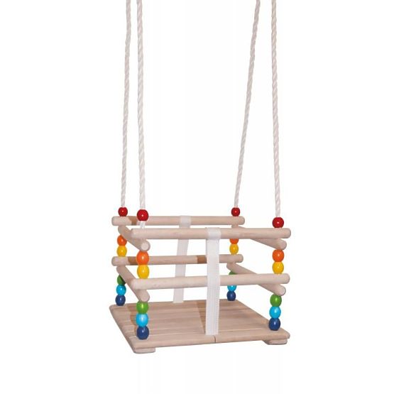 Bunte Holzschaukel bis 30 kg