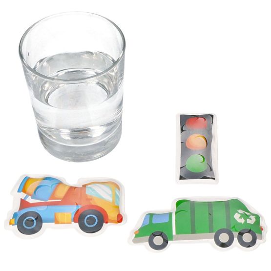 Farbwechselnde Badeaufkleber Lastwagen
