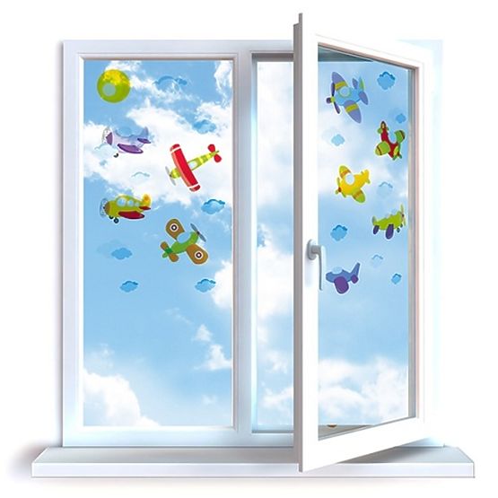 Fensteraufkleber Flugzeuge - 0,3m2