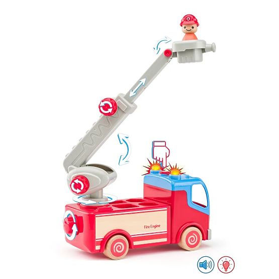 Feuerwehrauto mit drehbarer Leiter und Plattform Woody