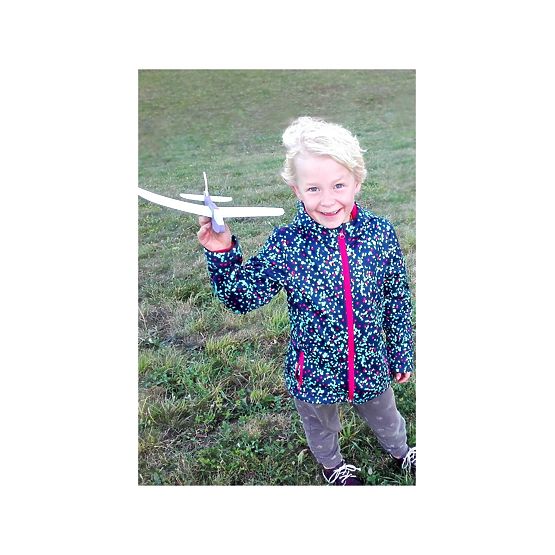 Wurfflugzeug FLY-POP - blau