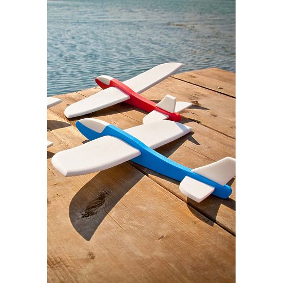 Wurfflugzeug FLY-POP - blau