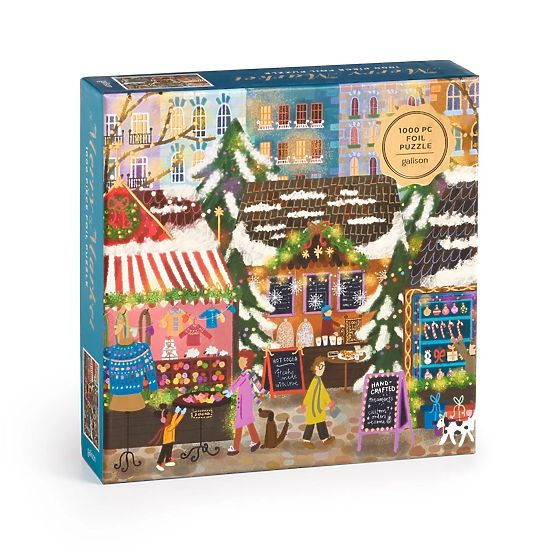 Galison Folienpuzzle Joy Laforme Weihnachtsmärkte 1000 Teile