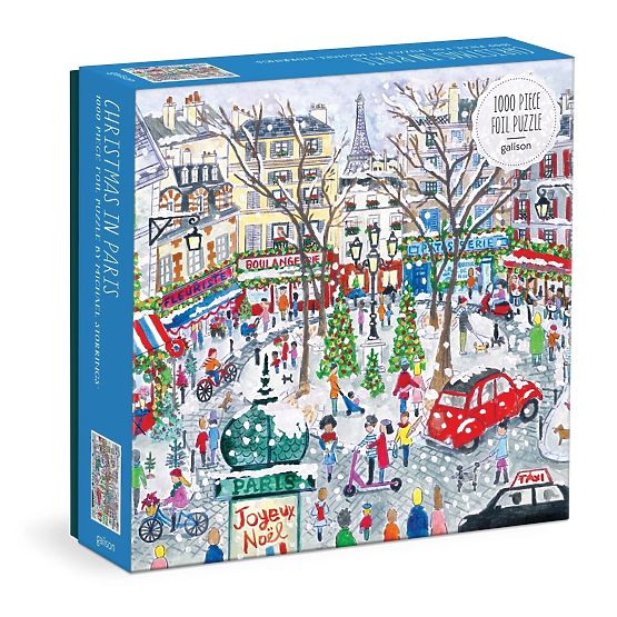 Galison Folienpuzzle Michael Storrings Weihnachts-Paris 1000 Teile
