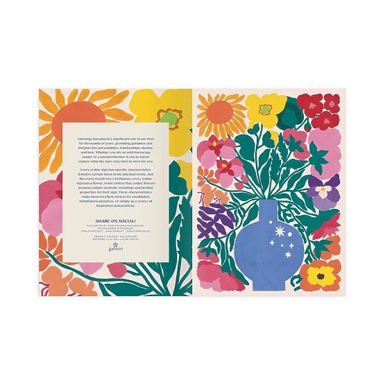 Galison Puzzle Blumen des Tierkreises 1000 Teile