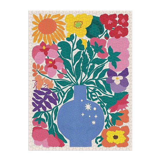 Galison Puzzle Blumen des Tierkreises 1000 Teile