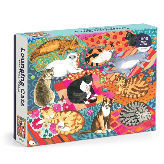 Galison Puzzle Faulenzende Katzen 1000 Teile