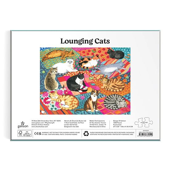Galison Puzzle Faulenzende Katzen 1000 Teile