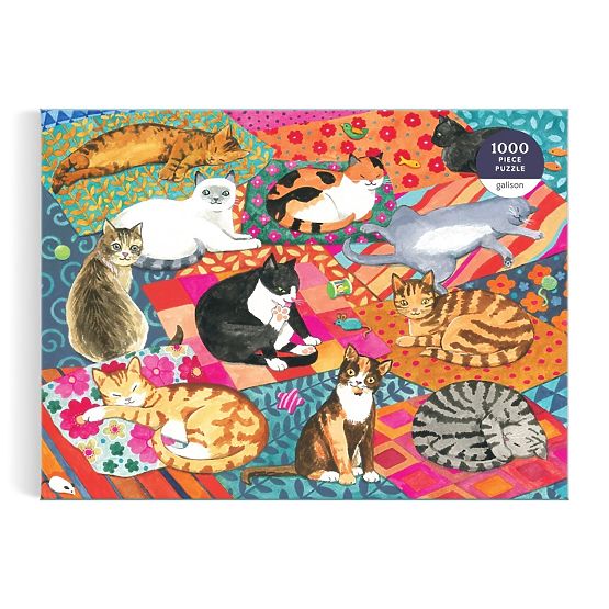 Galison Puzzle Faulenzende Katzen 1000 Teile