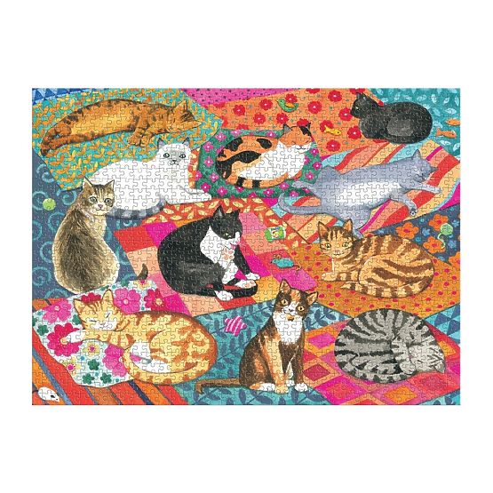 Galison Puzzle Faulenzende Katzen 1000 Teile