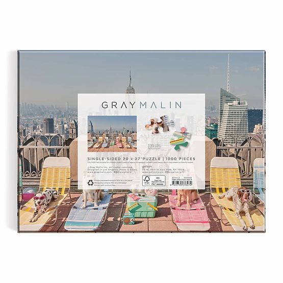 Galison Puzzle Hunde in New York Gray Malin 1000 Teile