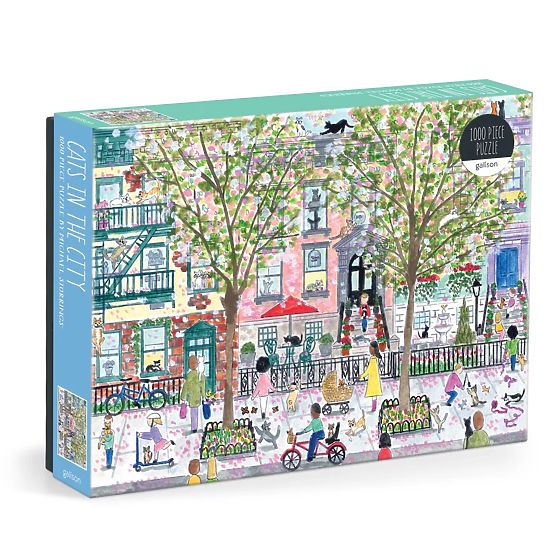 Galison Puzzle Katzen in der Stadt Michael Storrings 1000 Teile