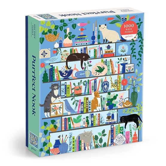 Galison Puzzle Katzenbibliothek 1000 Teile