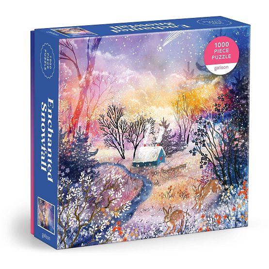 Galison Puzzle Magische verschneite Landschaft 1000 Teile