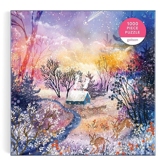 Galison Puzzle Magische verschneite Landschaft 1000 Teile