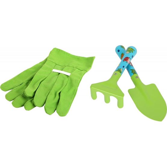 Gartengeräte-Set mit Rädern