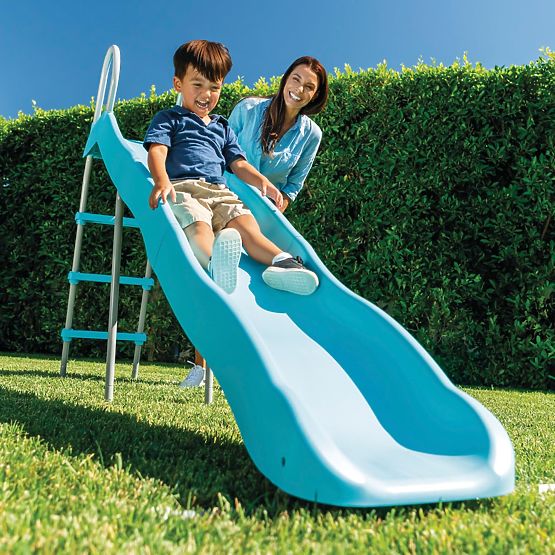 Gartenspielrutsche für Kinder 244 cm groß Stahl Kunststoff INTEX 44107
