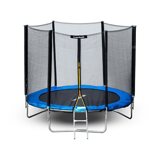 Gartentrampolin mit Außennetz, Durchmesser 8 ft 244-252 cm + Leiter