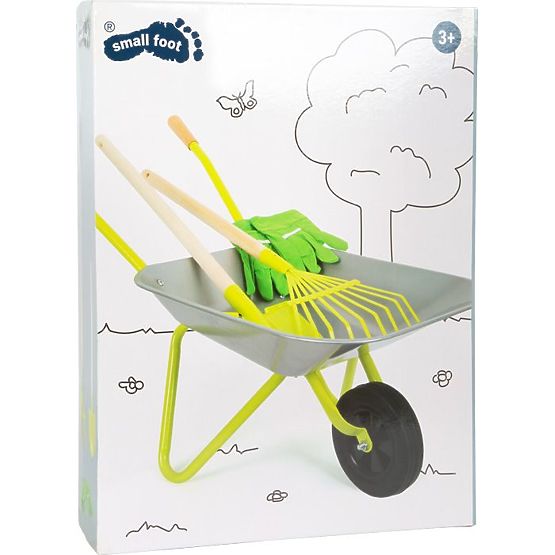 Gärtner-Set Schubkarre + Werkzeuge + Handschuhe