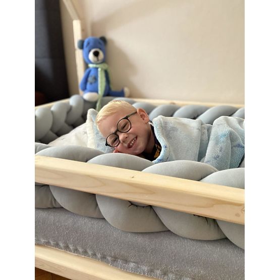 Geflechtschutz 360 cm - grau