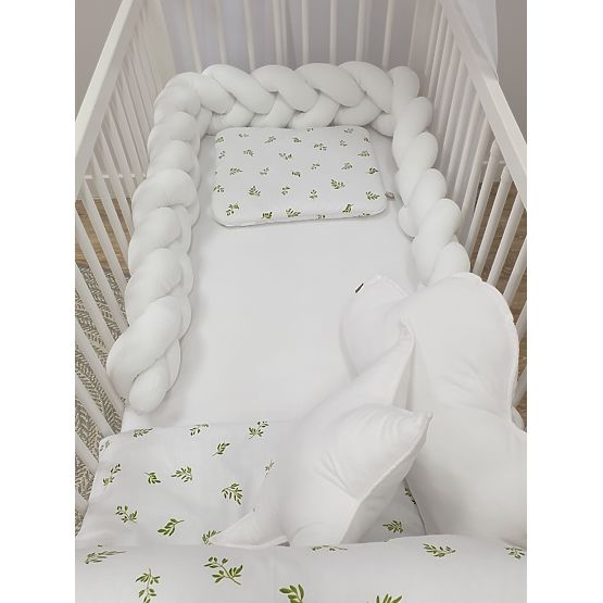Geflochtenes Geländer 240 cm - weiß